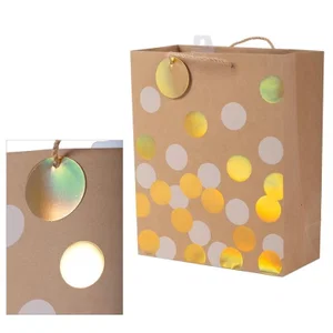 Large Gift Bag, Irid Dots