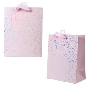 Med Gift Bag, Pink Spkle