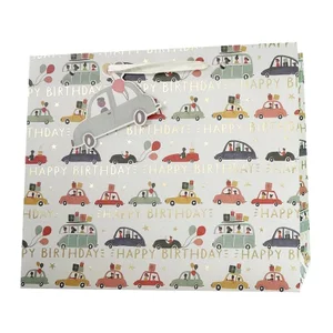 Bday Cars Large Gift Bag