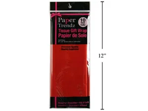 Paper T. 10-Sheet Tissue Wrapping Paper, Red