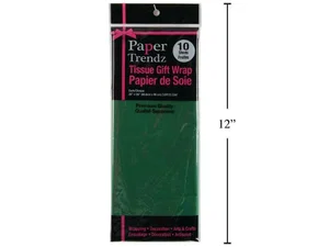 Paper T. 10-Sheet Tissue Wrapping Paper, Dark Green