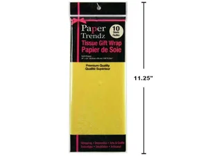 Paper T. 10-Sheet Tissue Wrapping Paper, Yellow