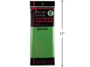 Paper T. 10-Sheet Tissue Wrapping Paper, Lt. Green