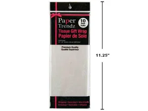 Paper T. 10-Sheet Tissue Wrapping Paper, White