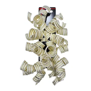 Paper T. 2pk Angle Curly Swirl, White/GOld