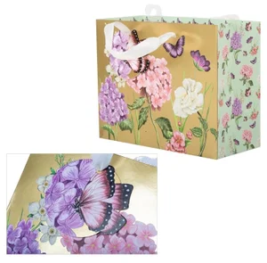 Med Horiz. Gift Bag Floral, Matte