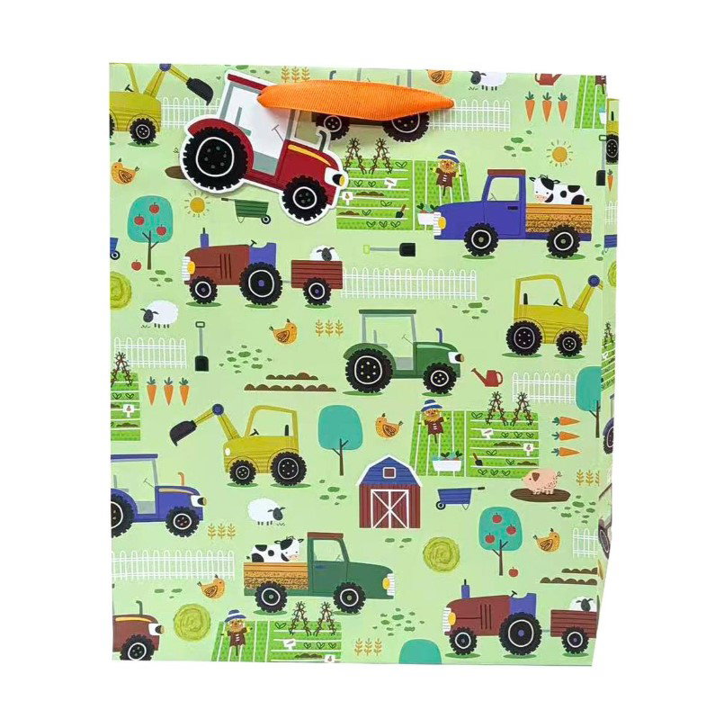 Image of Farm Trucks Gift Bag, Large