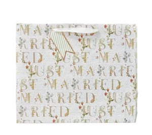 Just Married Gift Bag, Horizontal Large