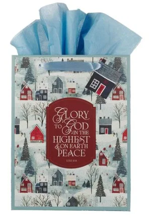 Gift Bag LG Portrait Glory to God Luke 2:14