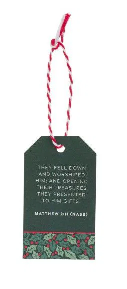 Gift Tags 16pc Christmas Plaid