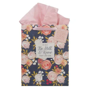 Gift Bag LG Portrait Be Still Ps. 46:10