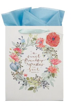 Gift Bag LG Portrait Sweet Friendship Prov. 27:9