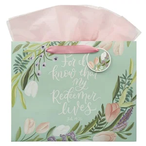 Gift Bag LG Landscape For I Know That My Redeemer Lives Job 19:25