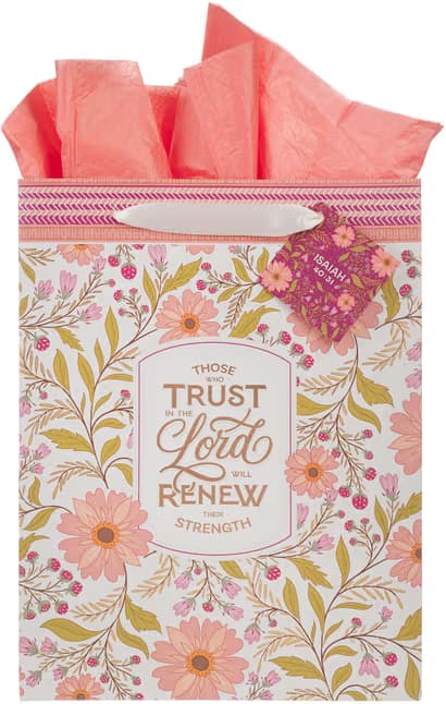 Image of Gift Bag LG Portrait  Those Who Trust In The Lord Isa. 40:31
