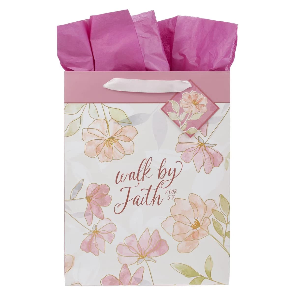 Image of Gift Bag LG Portrait Walk By Faith 2 Cor. 5:7