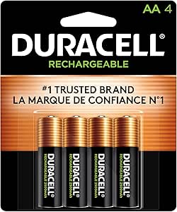 DURACELL - AA - RECHARGABLE 4 BATTE