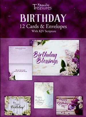 Lilacs Birthday - Boxed Greeting Cards