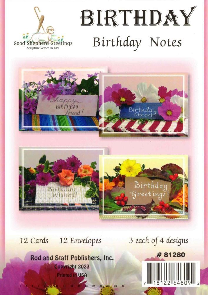 Image of Birthday Notes Cards