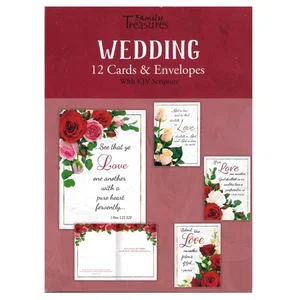 Boxed Wedding Cards - Roses
