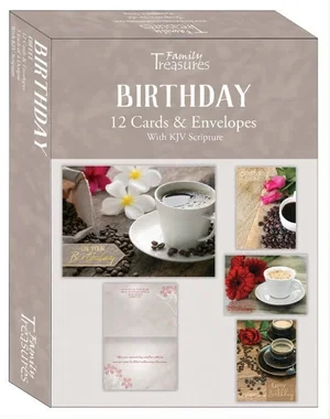 Boxed Birthday Cards - Coffee