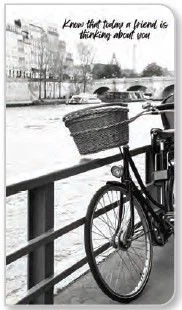 Paris Bike Premium Note Card 3 pk.