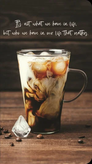 Iced Coffee Premium Note Cards 3 pk