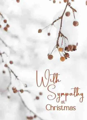 With Sympathy Boxed Christmas Cards 12 pk.