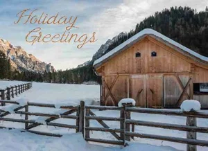 Boxed Christmas Cards - Barns