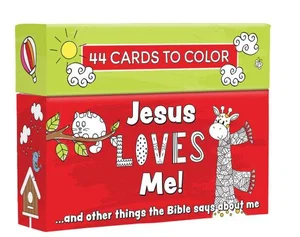 Colouring Cards Jesus Loves Me