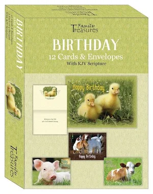 Baby Animals Birthday Boxed Cards