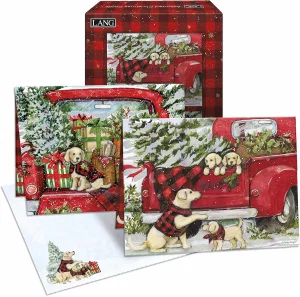 Puppies & Presents Assorted Boxed Christmas Cards