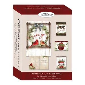 Joy to the World, Box of 12 Assorted Christmas Cards