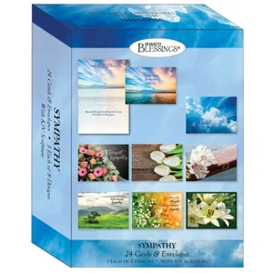 Expressions of Sympathy Assort - Assorted Sympathy Cards, Box of 24