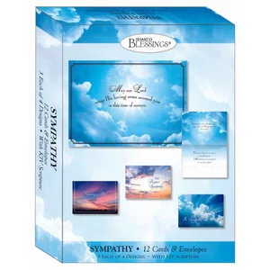 Sympathy - Clouds in the Sky - Assorted Sympathy Cards, Box of 12