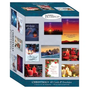 Extra Large Boxed Christmas Card Assortment - God's Blessings