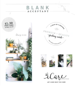 ICare- Acceptant Blank Card Package