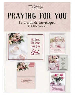 Boxed Praying for You Cards - Teacups