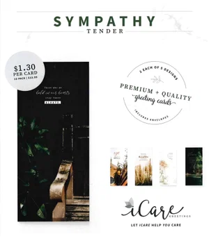 ICare- Tender Sympathy Card Package