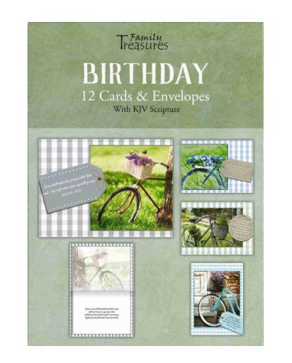 Boxed Birthday Cards- Bikes KJV