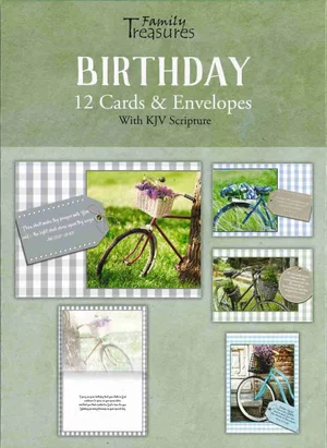 Boxed Birthday Cards- Bikes KJV