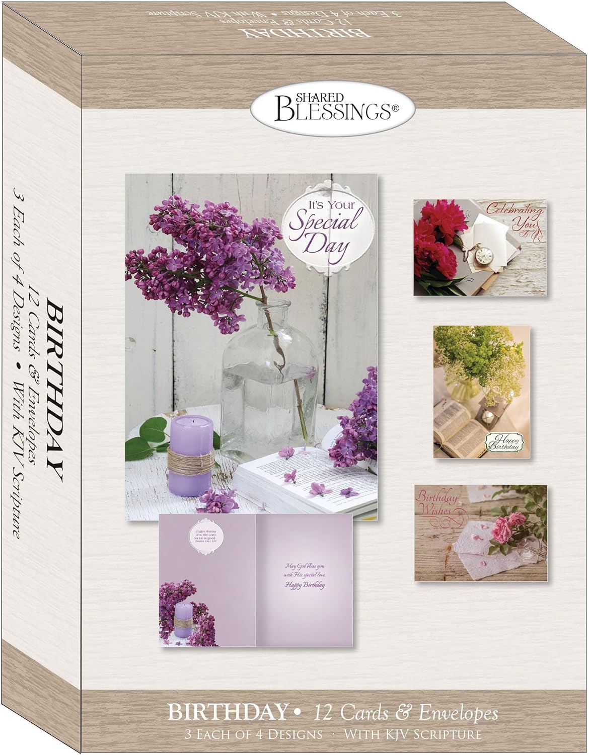 Birthday Boxed Cards- Floral Moments KJV