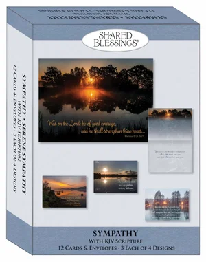 Sympathy Boxed Cards- Serene Sympathy KJV