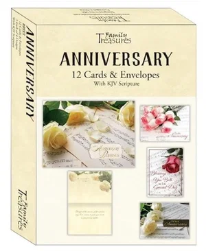 Anniversary Boxed Cards- Roses KJV