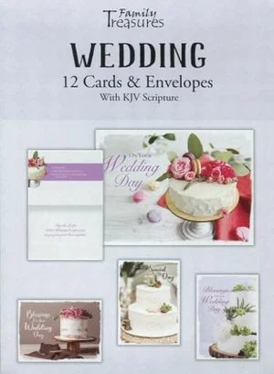 Wedding Boxed Cards- Cakes KJV
