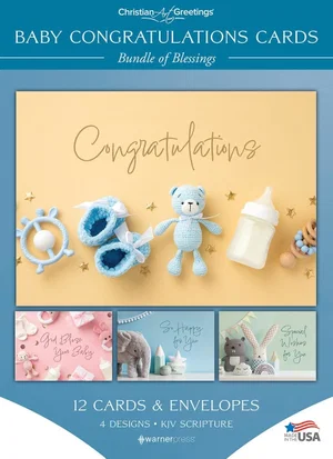 Baby Congratulations Boxed Cards- Bundle of Blessings KJV