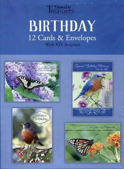 Image of Boxed Birthday Cards – Cheery Blessings