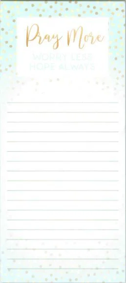 Magnetic Note Pad Pray More