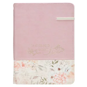 Done in Love Pink Journal with Elastic Closure and Pen Holder