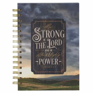 Strong in the Lord New Dawn Large Wirebound Journal - Ephesians 6:10