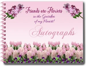 Friends are Flowers Autograph Book (Pink)